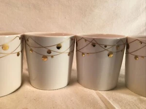 Starbucks SET OF 4 Christmas Coffee Mug 2014 Bone China - Picture 1 of 6
