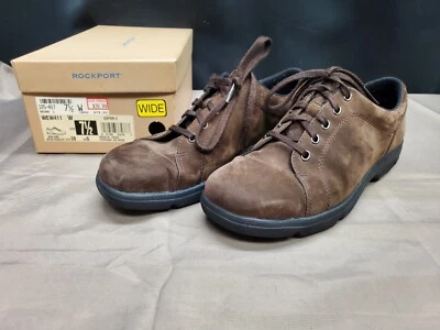 Rockport Brown Suede Leather Comfort Oxfords Style WEW411 Womens Size 7.5W - Image 1 of 4