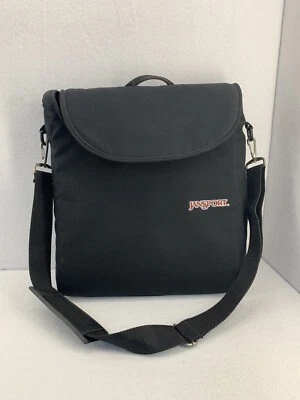 Bolso Bandolera Jansport Negro Estuche para Computadora Portátil Acolchado Correa para el Hombro De Colección Foto 1 de 4