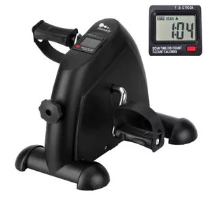 Mini Exercise Bike Portable Foot Cycle Arm & Leg Peddler Workout Bike With LCD - Picture 1 of 13