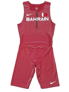Traje de velocidad Nike Pro Elite Bahrain Team emitido rojo/blanco talla pequeña para hombre CI6347-657 - Imagen 1 de 7