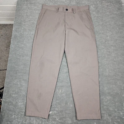 Pantalones Lululemon Adulto 32x27 (Etiqueta 32) Marrón Relajado Sarga Cónica Pantalón Foto 1 de 4