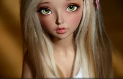 BJD Doll 1/4 Female Girl Bare Nude Body Free Eyes DIY Face Make up Toy TAN SKIN - Image 1 of 4