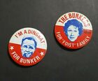 All in the Family Sitcom Edith & Archer Pinback Button Bunkers I'm A Dingbat