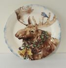 Rocky The Winter Moose by Pier 1 Imports Ironstone Salad Plate 8-3/4”