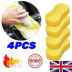 4PCS Jumbo Sponge Large Size Car Wash Washing Valeting Cleaner Sponge UK - Picture 1 of 6