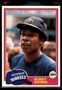 1981 Topps Bobby Brown #418 New York Yankees - Picture 1 of 2