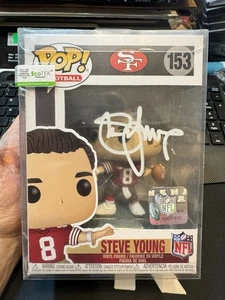 Steve Young HOF Signed SF 49ers Funko Pop #153 AUTO NFL Hologram Radtke COA - Picture 1 of 6