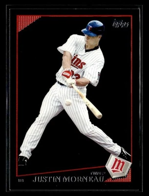 2009 Topps #90 Justin Morneau Black Card Minnesota Twins - Image 1 of 2