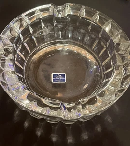 Vintage Lady Victoria Fine Crystal Heavy Duty Ashtray Chantelle Pattern France - Picture 1 of 8