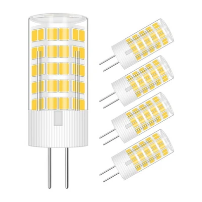 5 Pack G4 12V LED Light Bulbs, 4W (40w 30w Halogen Equivalent) Warm White 300... - Image 1 of 4