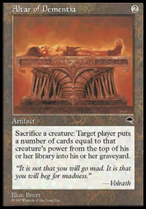 Altar of Dementia - Light Play MTG Tempest - Image 1 of 1