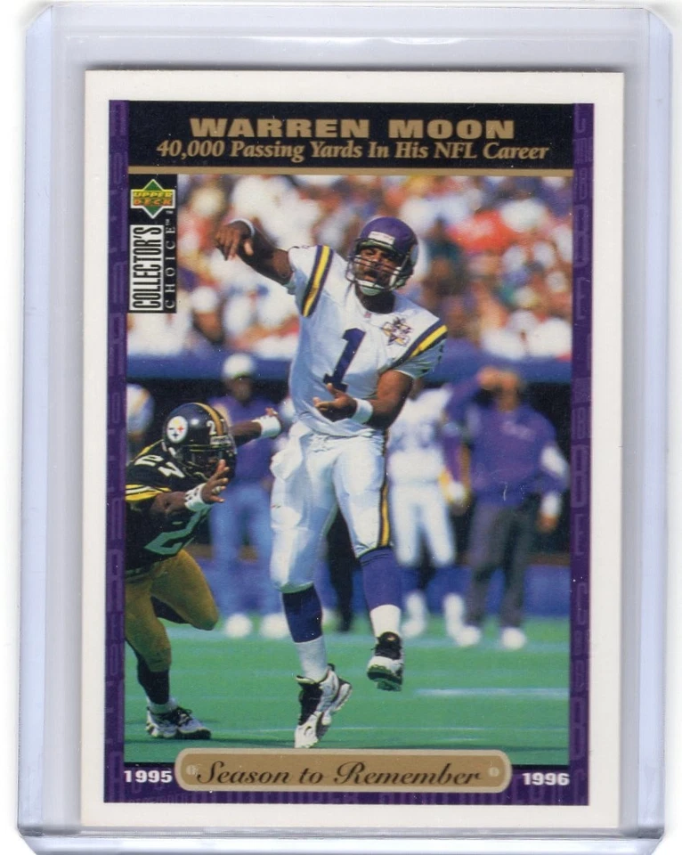 WARREN MOON 1996 Upper Deck Collector's Choice #65 - VIKINGS - Image 1 of 1