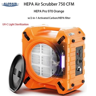 ALORAIR HEPA 750CFM Depurador de Aire UV-C Esterilización Purificador de Aire Filtro de 3 Etapas Foto 1 de 4