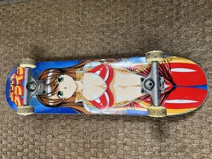 Hook-Ups Jet Pilot Anime Girl 8.0" Skateboard Komplett Jeremy Klein Haslam Wheel - Bild 1 von 13