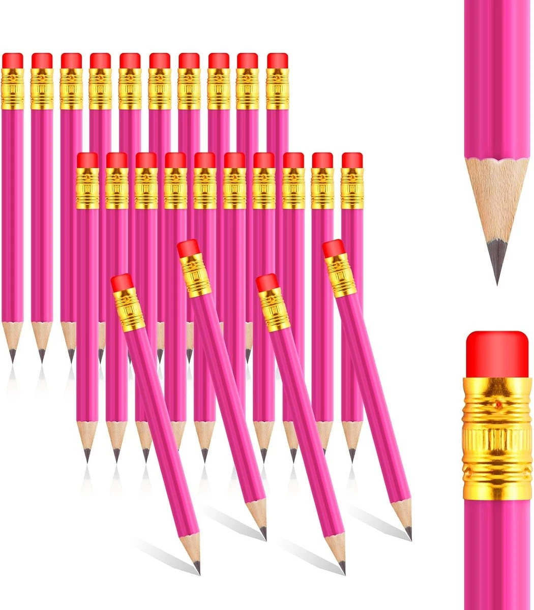 Markt Mini Baby Shower Pencils - 30 Pre-Sharpened Greenery Theme Pencils With Cute Designs