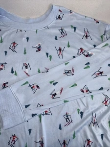 Conjunto de pijama tejido Joyspun para mujer XL tema esquí nieve L/S cuello redondo pantalones elásticos - Imagen 1 de 8