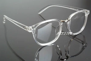 Fashion Transparent Silver Retro Glasses Eyeglass Frame Spectacles eyewear Rx - Picture 1 of 6