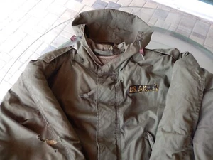 US Army Cold Weather Field Jacket/Coat Reg. Großes mit Vliesfutter - BESCHÄDIGT - Bild 1 von 14