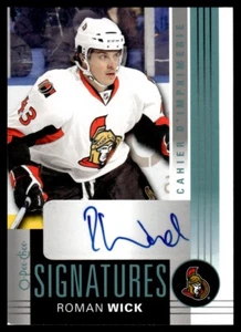 2013-14 O-Pee-Chee Signatures Roman Wick Auto Ottawa Senators #OPC-RW - Picture 1 of 2