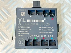 MODULE COMMANDE PORTE AVANT GAUCHE MERCEDES W204 C300 C63 2008-2018 A2048707526 - Imagen 1 de 6