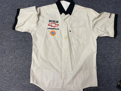 Vintage/Orig. Elliott Sadler Team Pit Crew Shirt / uniform Nascar Phillip 66 Cover