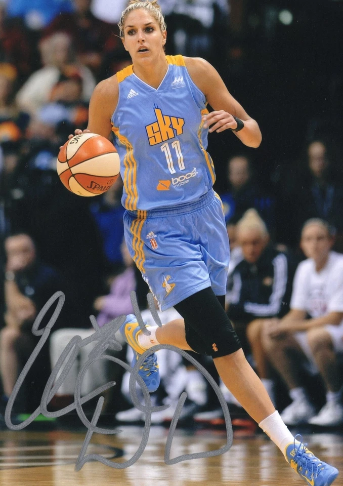 ELENA DELLE DONNE WNBA Chicago Sky Auto Autographed Signed 5x7 Photo - Image 1 of 1