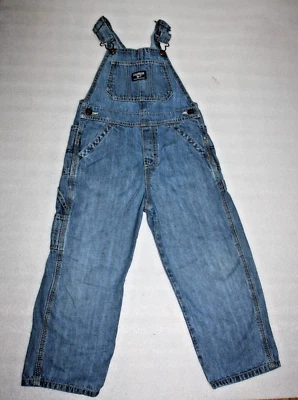 Mono con tirantes vintage OshKosh Vestbak azul denim niños unisex talla 5 niño pequeño Foto 1 de 4