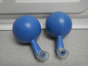 SPACELINK- 2 BLUE FLOATS WITH CONNECTORS- GOOD CONDITION- L214 - Picture 1 of 1