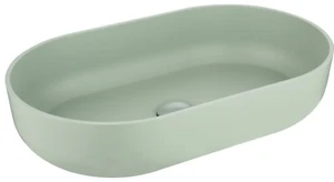 Modern Oval 24x14 Above Counter Bathroom Vessel Sink for Vanity Cabinet - Picture 1 of 12