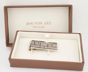 New in Box Jos Von Arx Prestige Silver Tone Chrome Money Clip - Picture 1 of 3