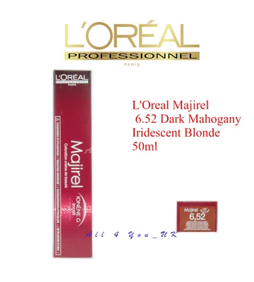 Loreal Professional Majirel 6.52 Caoba Oscura Rubio Iridiscente - Versión Antigua Foto 1 de 4