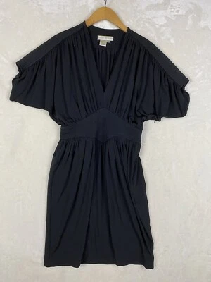 Vestido Morgan McFeeters vintage años 90 para mujer 6 negro plisado jersey oficina carrera Foto 1 de 4