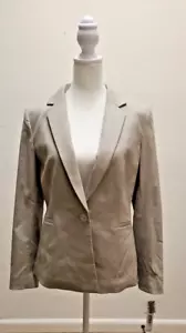 Antonio Melani Damen Jacke Blazer Größe 6 Taupe Knopfleiste Neu mit Etikett - Bild 1 von 11