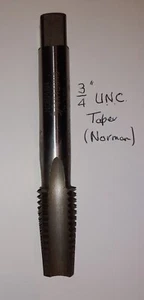 HAND TAP 3/4" X 10 Tpi UNC Taper by Norman. - Picture 1 of 1