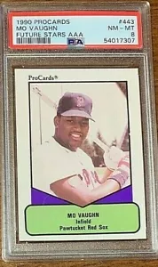 1990 Procards AAA Future Stars Baseball #443 Mo Vaughn PSA 8 Pop 6 - Picture 1 of 2