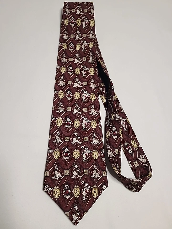 Corbata para el cuello Walt Disney World Mickey Mouse para hombre 100 % seda Goofy Donald Pluto Foto 1 de 4