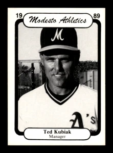 1989 # 1 Ted Kubiak Card (ML2) Modesto A's - Picture 1 of 2