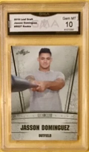 2019 LEAF - DRAFT #RS27 - JASSON DOMINGUEZ - Rookie - GMA 10 - Gem Mint - Foto 1 di 1
