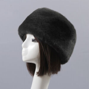 Lady Faux Fur Cossack Hat Furry Russian Warm Thermal Ushanka Fluffy Caps Fashion