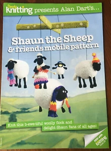 STRICKANLEITUNG Alan Dart Shaun das Schaf und Freunde Mobile 5 Spielzeuge Hut Patons - Bild 1 von 9
