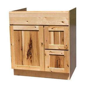 Natural Shaker Bathroom vanity with live knots 30" x 21" With Drawers - Picture 1 of 4