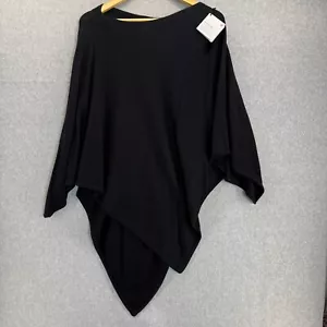 Lululemon Women’s One Size OS Mantra Scarf Poncho Pullover Black Asymmetric NWT - Picture 1 of 12
