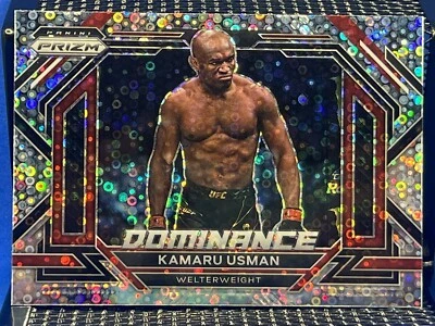 2023 Panini Prizm UFC KAMARU USMAN Under Card Prizm Dominance - Image 1 of 2