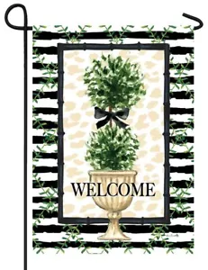 Double Topiary Garden Flag - Picture 1 of 1