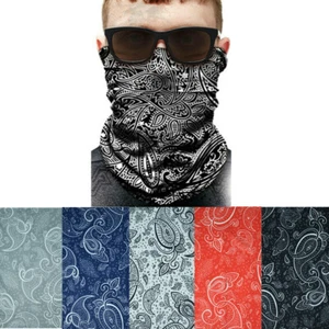 3-12Pcs Lot Face Neck Mask Cover Tube Head Bandana Paisley Headband Guard Scarf - Picture 1 of 9