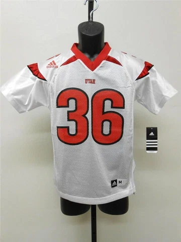 NEW UNIVERSITY OF UTAH UTES #36 Youth Sizes L-XL Adidas Jersey Cover