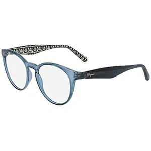 NEW Salvatore Ferragamo SF 2867 462 Crystal Light Blue Eyeglasses 49mm w/SF Case - Picture 1 of 1