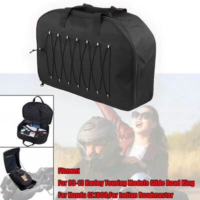 King/Chopped Tour Packs Pak Liner Soft Luggage Bag Fit For Honda Indian Kawasaki Foto 1 de 4
