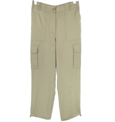 NUEVO CON ETIQUETAS JOIE Carga Cintura Elástica Recta Dobladillo Elástico Pantalones 8 Foto 1 de 4